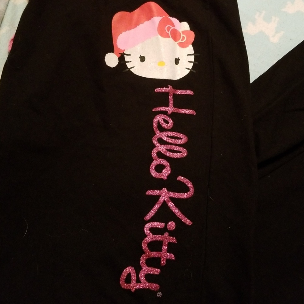 Hello Kitty Santa hat Christmas lounge pants